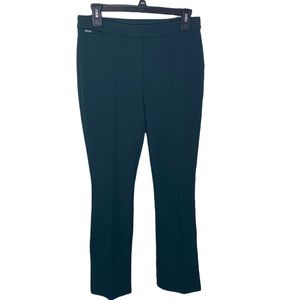 White House Black Market deep emerald pleated Ponte pants size 0